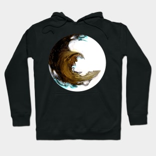 Gold Vein Wave Circle Hoodie